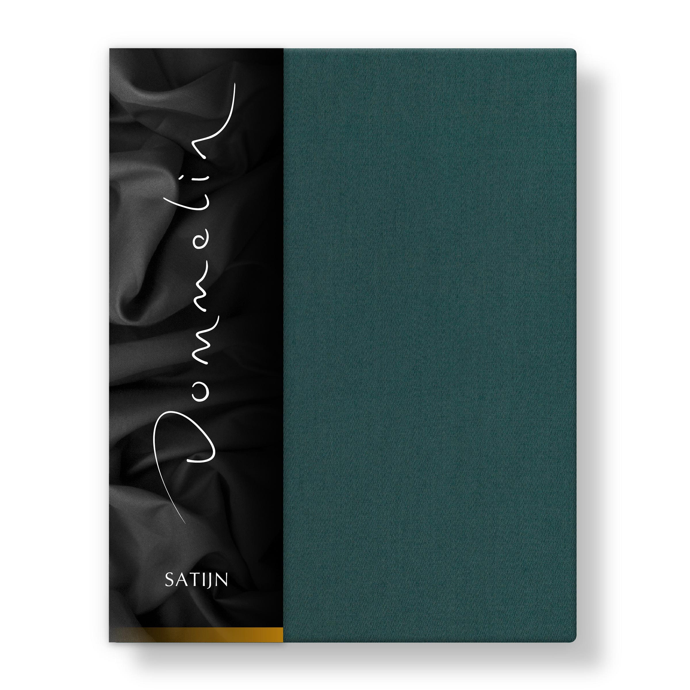 Dommelin Hoeslaken Hoge Hoek Satijn 300TC Antiekgroen