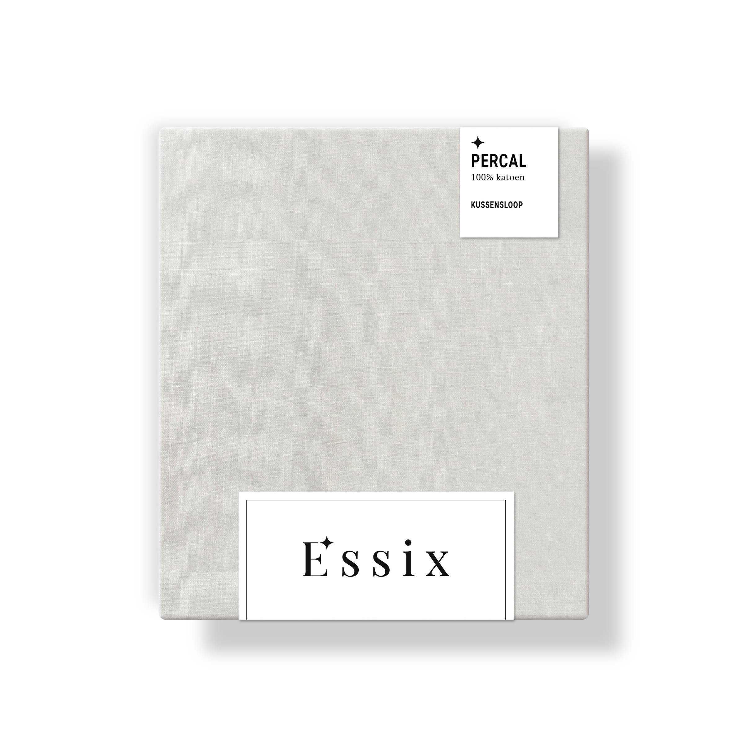 Essix Kussensloop Premiere Percal 200TC Gris Perle