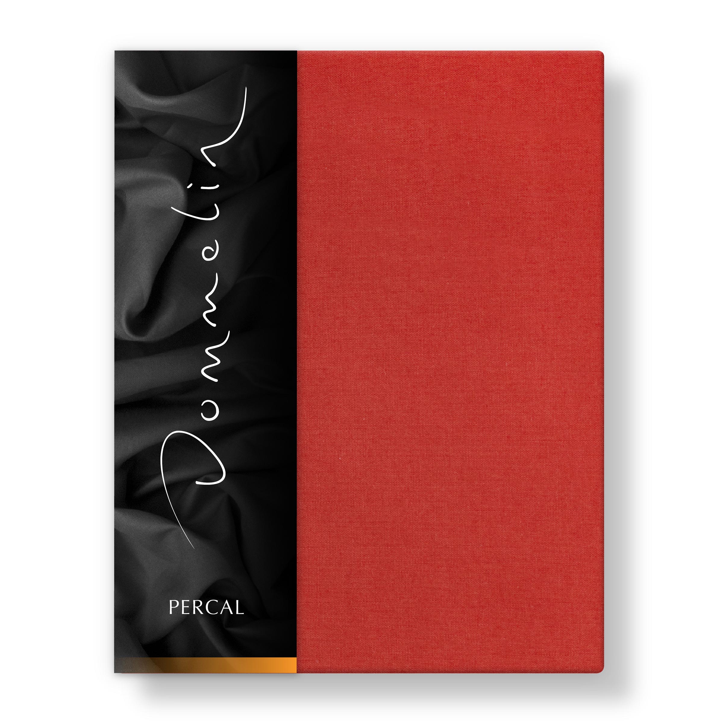 Dommelin Hoeslaken Hoge Hoek Percal 200TC Terracotta