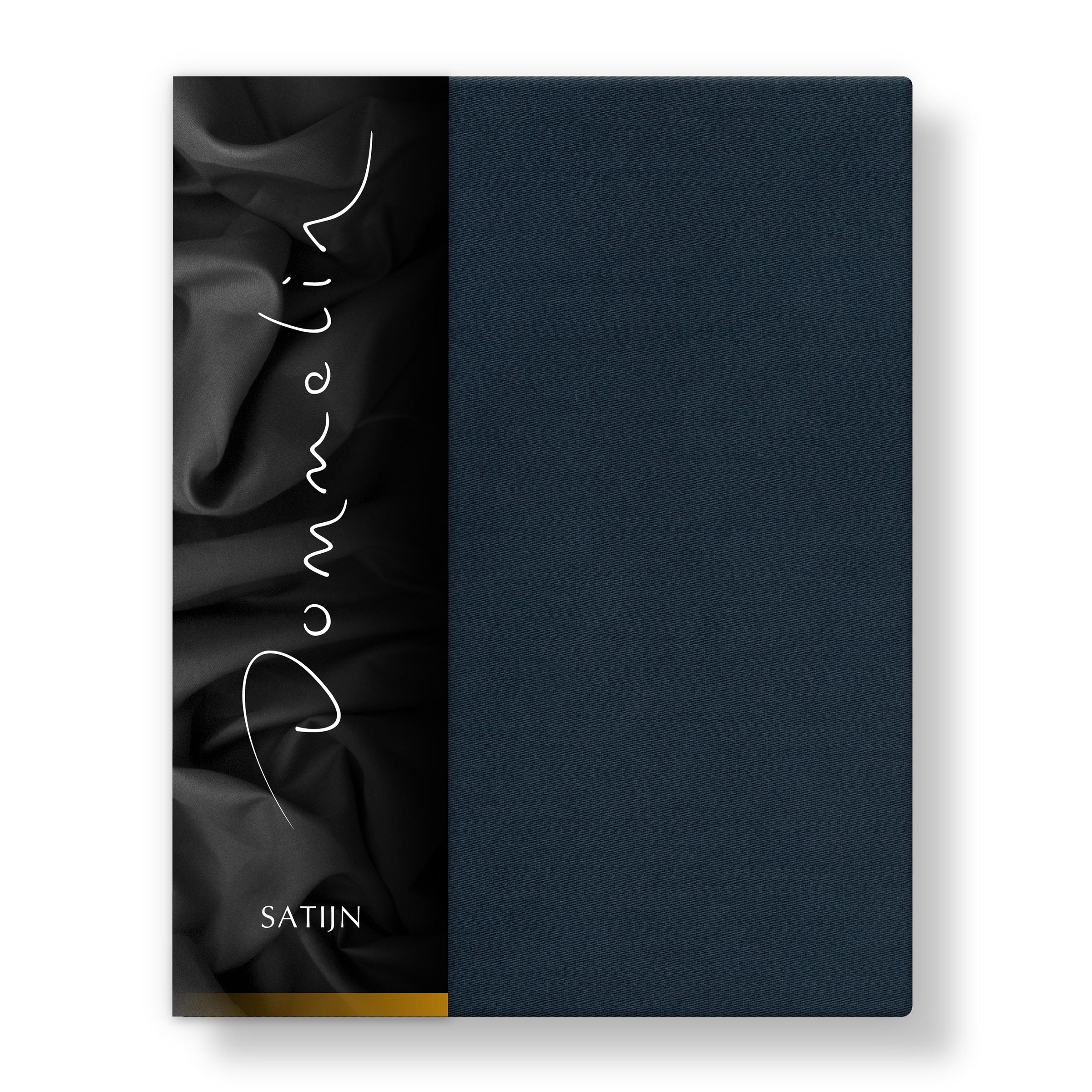 Dommelin Hoeslaken Hoge Hoek Satijn 300TC Nachtblauw