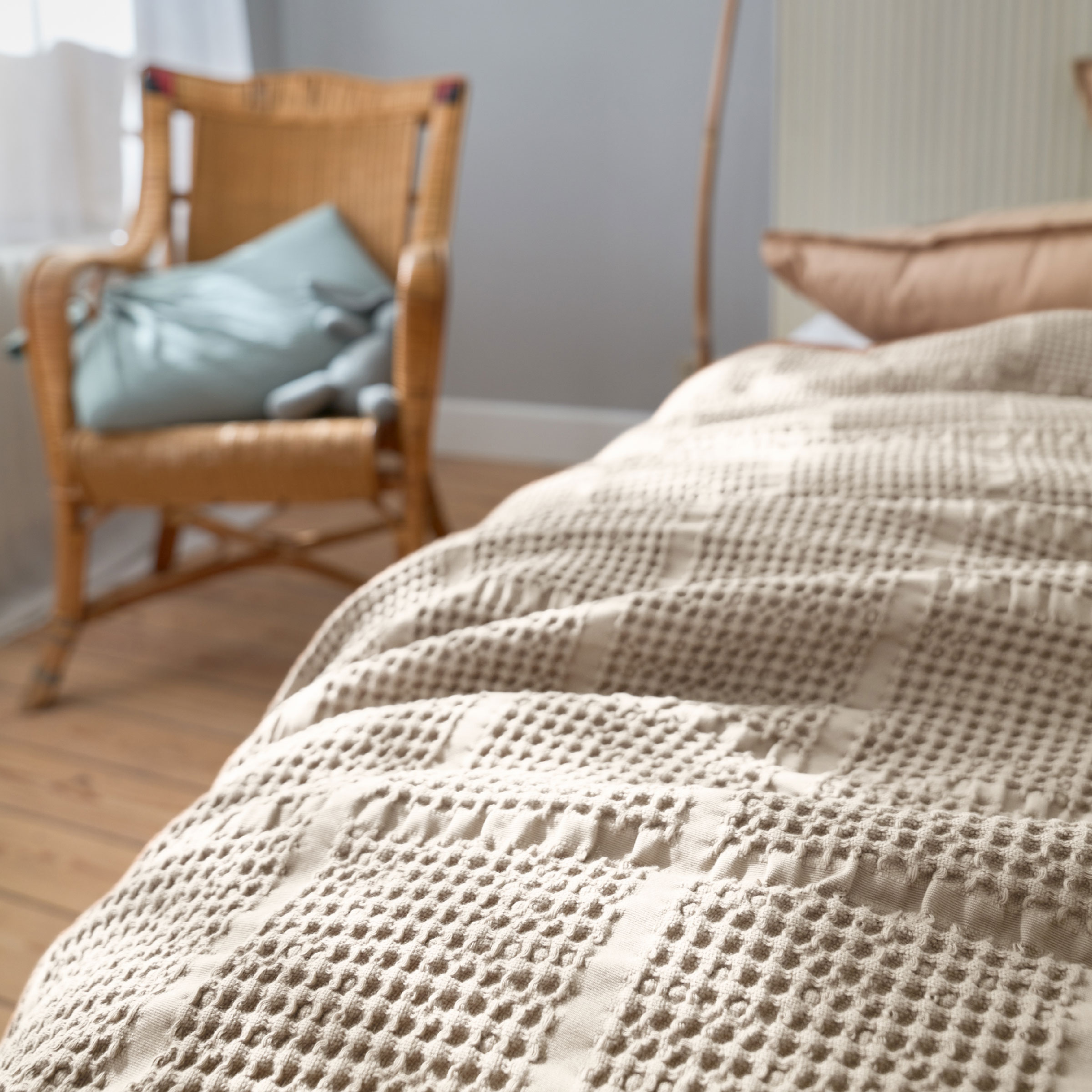 Essix Plaid Yogi Katoen Naturel 130 x 170 cm