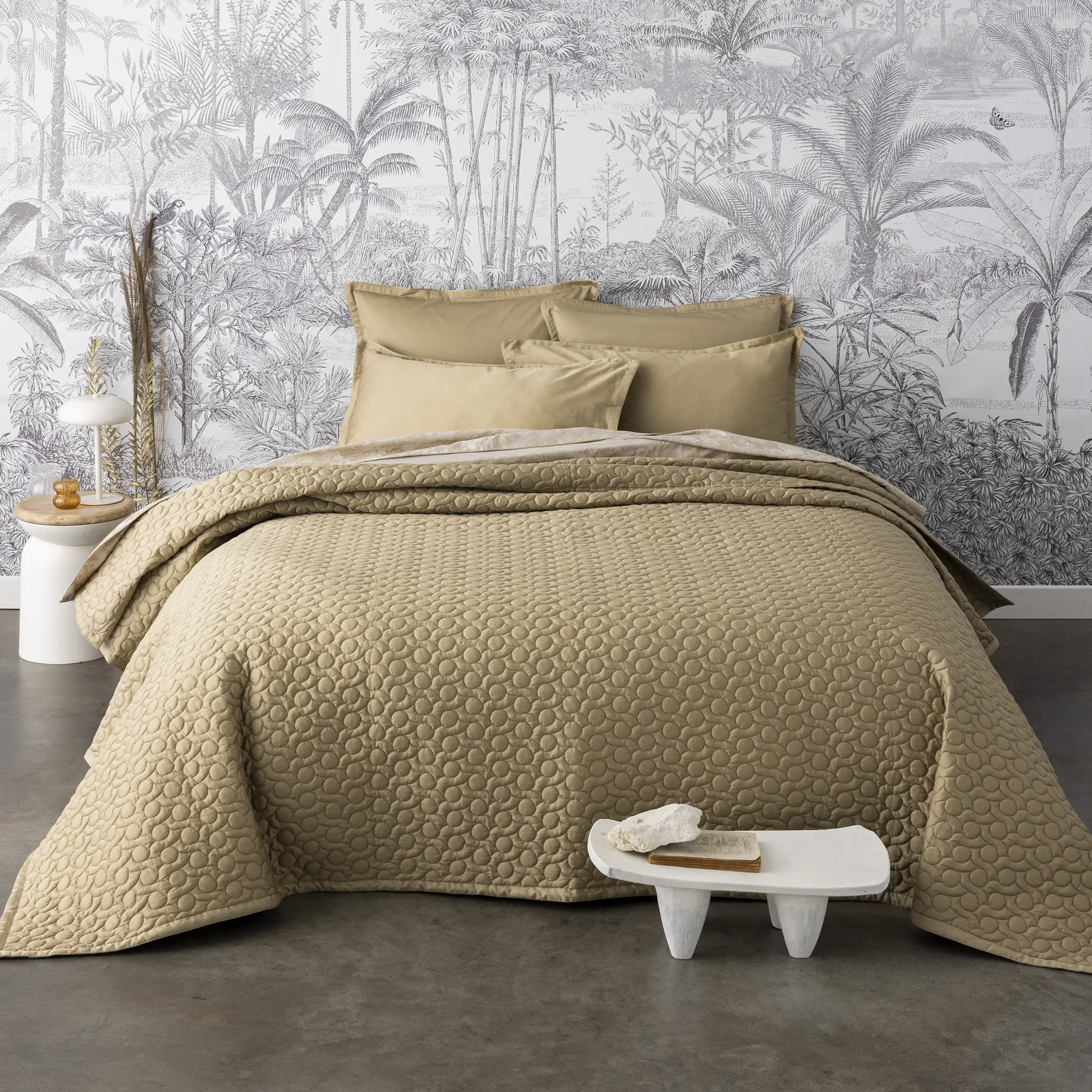 Alexandre Turpault Sprei Poesie Satijn Desert 260 x 240 cm