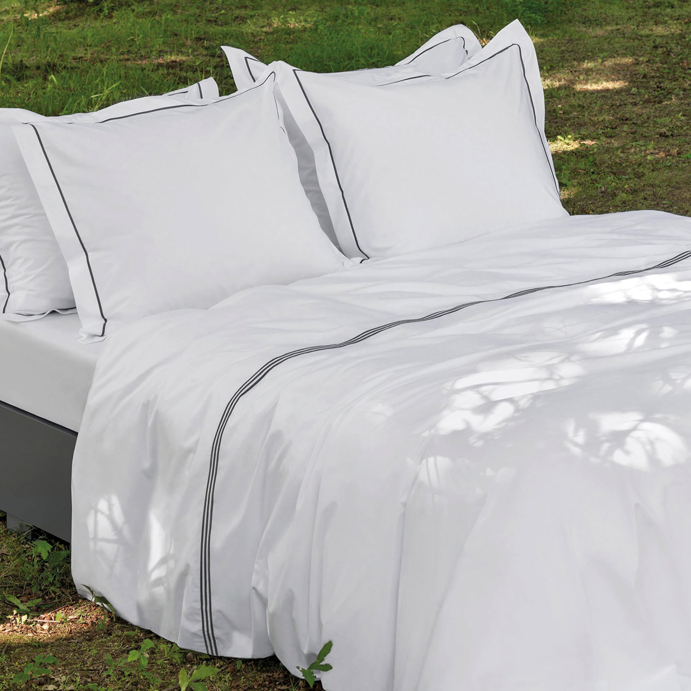 Dommelin Dekbedovertrekset Cortina Percal 200TC Olifantgrijs - Olifantgrijs