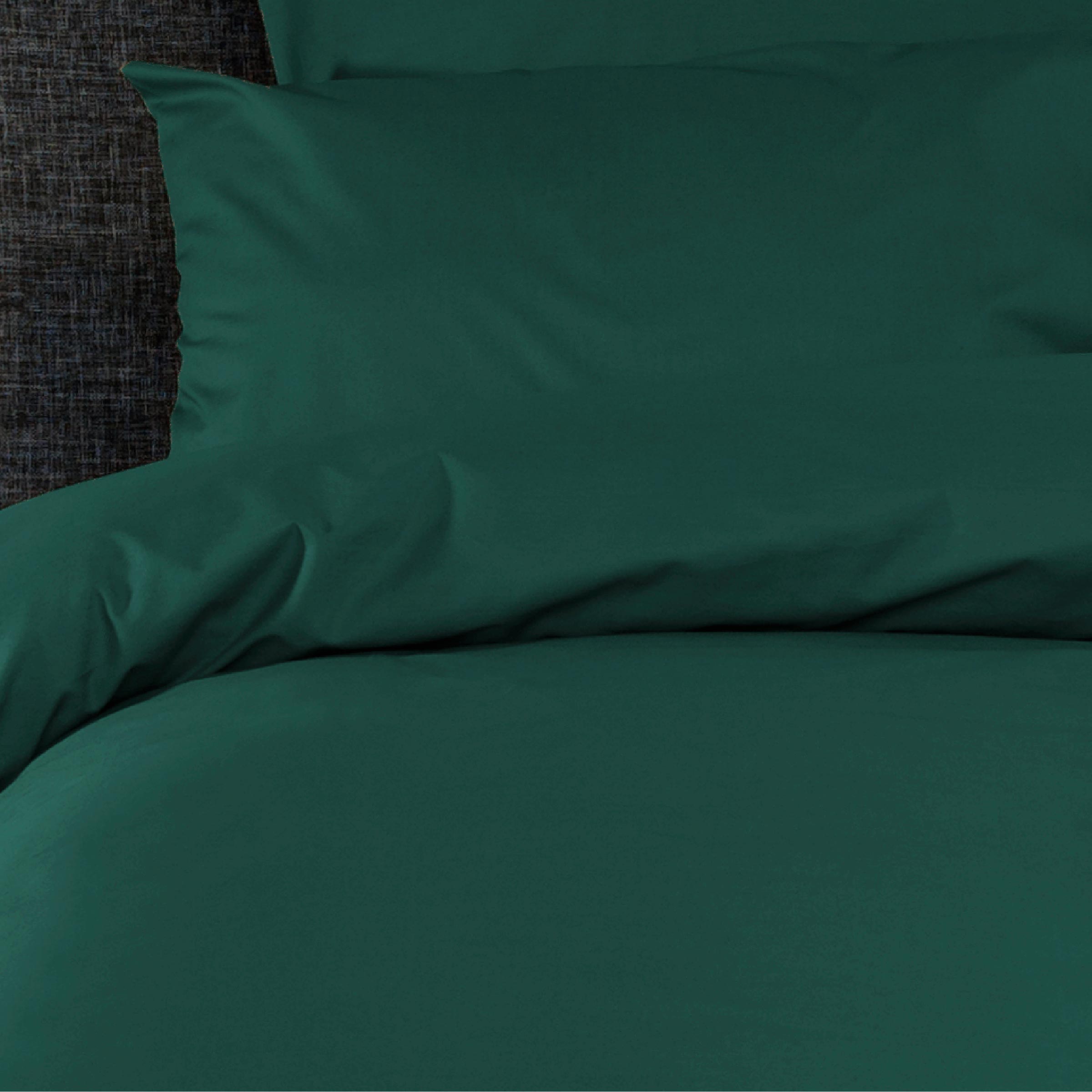 Dommelin Dekbedovertrek Percal 200TC Antiekgroen