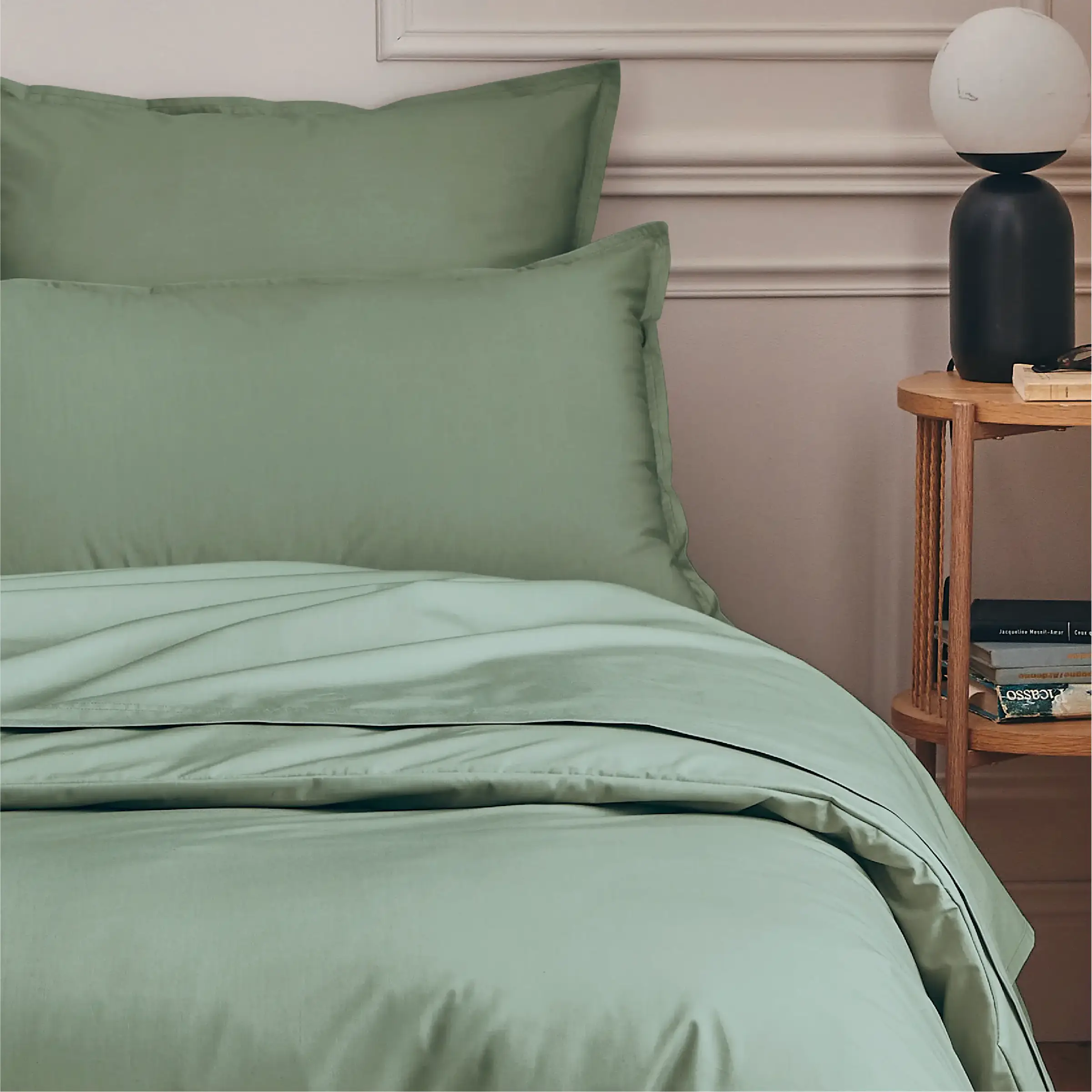 Essix Dekbedovertrek Premiere Percal 200TC Sauge